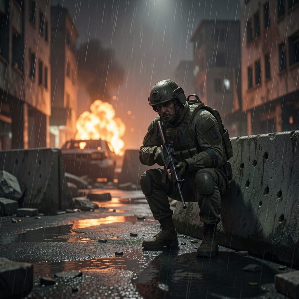 Skytespill på nett – illustrasjon